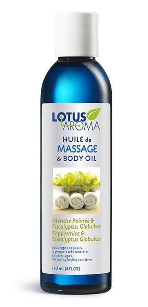 Huile De Massage Pour Le Visage Aromatisée À La Menthe Poivrée, Huile De Massage  Pour Le